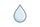 Transparent water drip icon